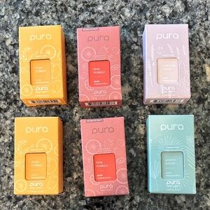 Pura Home Fragrance Set - Six refills Yuzu Citron, Pink Pomelo, Lavender & Linen